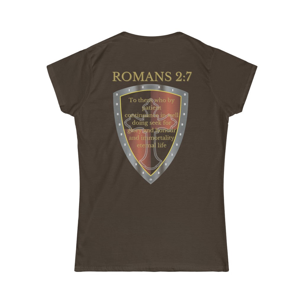 Romans 2:7 Shield of Faith Tee