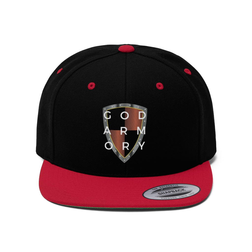 Helmet of Salvation - God Armory Shield Flat Bill Hat