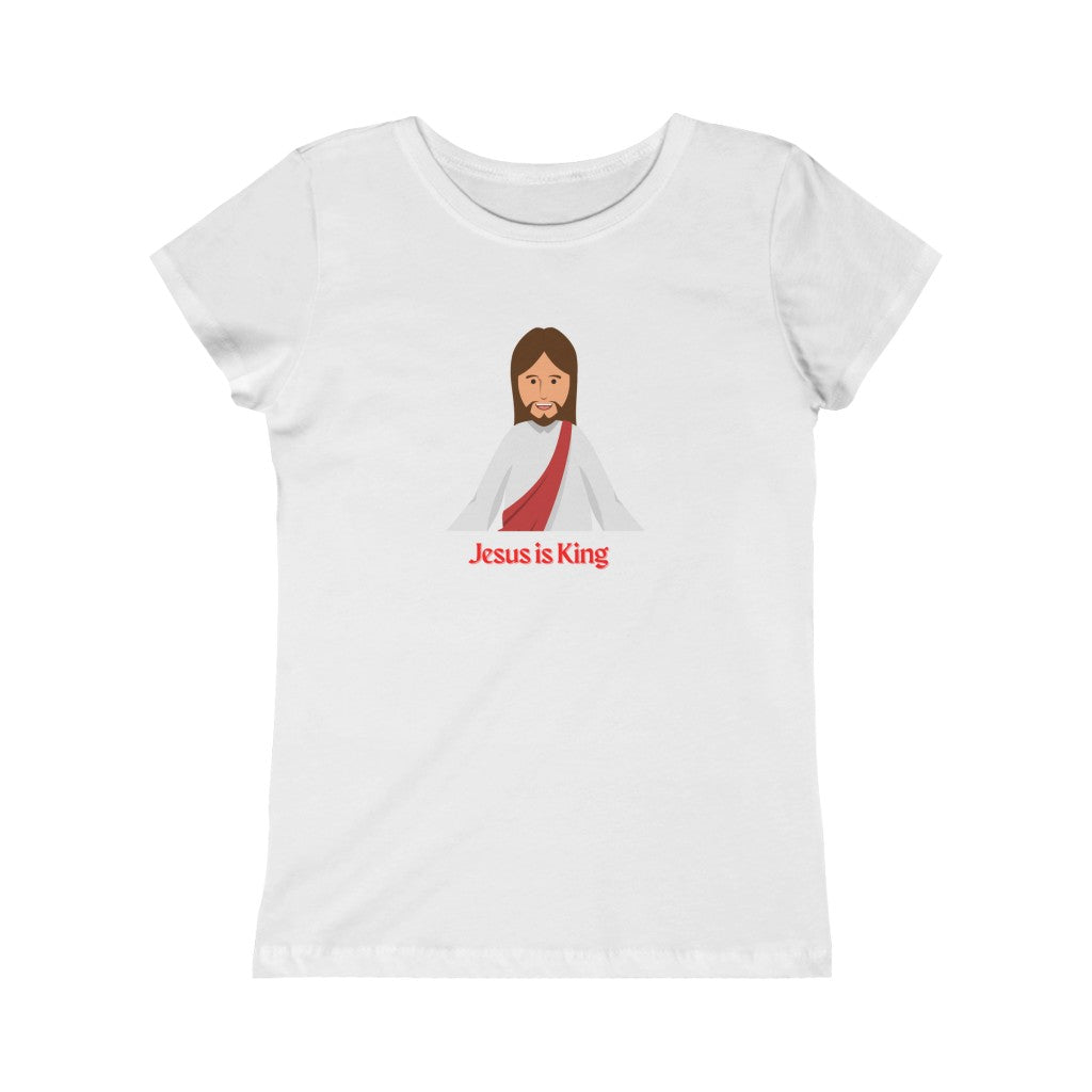 Jesus is King Girls Youth Tee