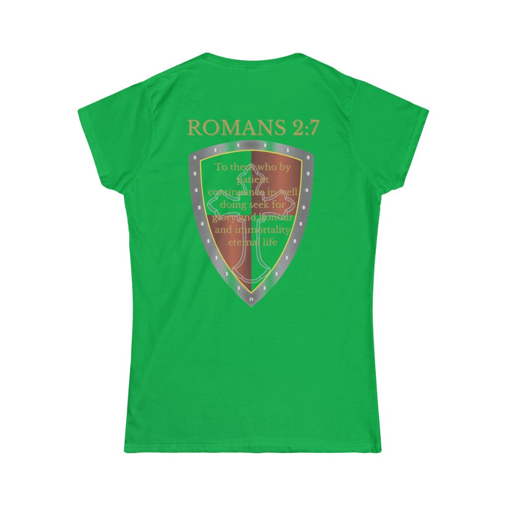 Romans 2:7 Shield of Faith Tee