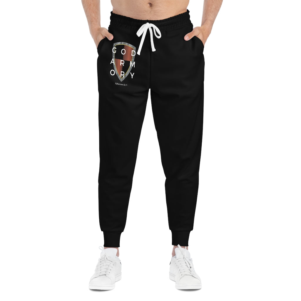 God Armory Shield Athletic Joggers - Black