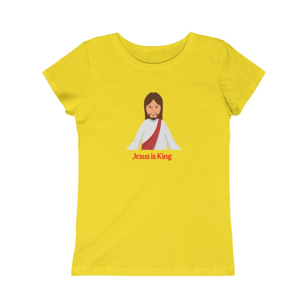 Jesus is King Girls Youth Tee